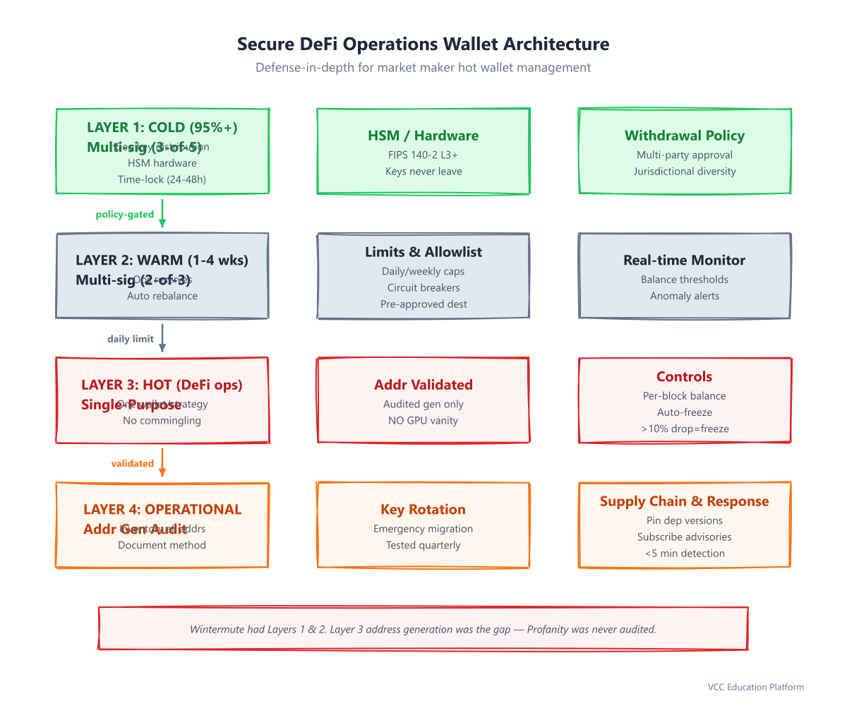 Secure DeFi Operations Wallet Architecture