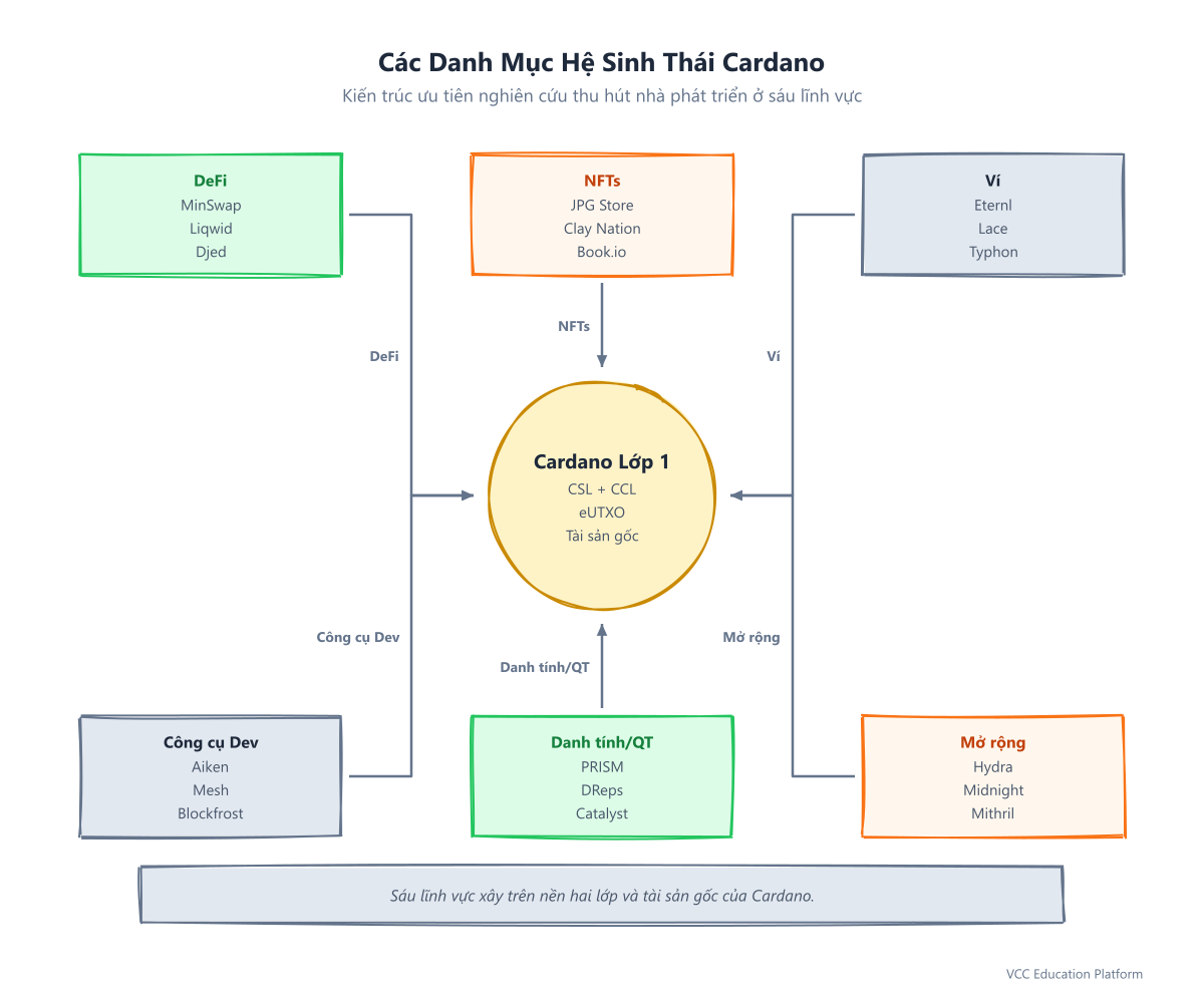 Bản đồ phân cấp hệ sinh thái Cardano