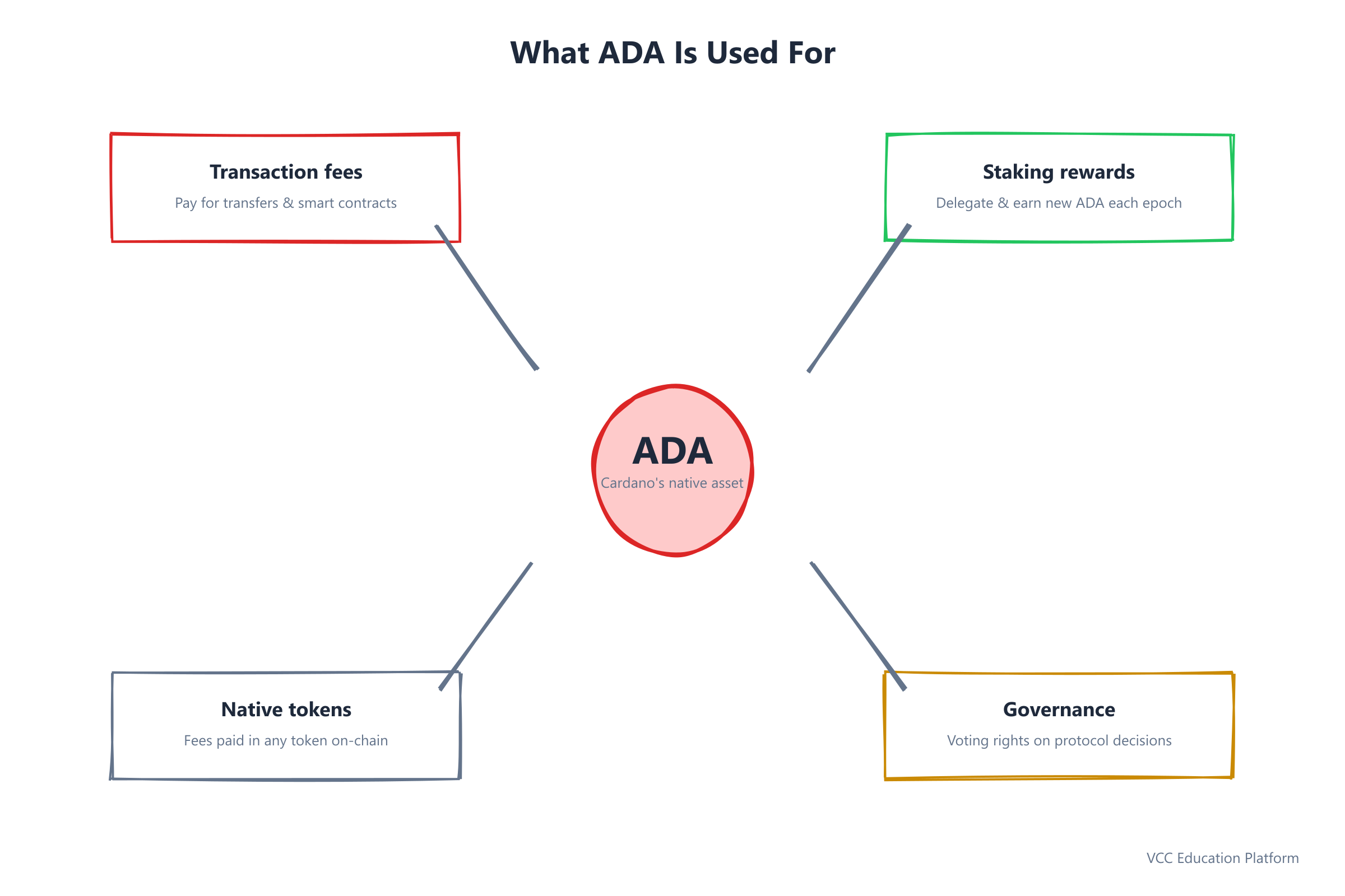 The many uses of ADA: fees, staking, native tokens, and governance