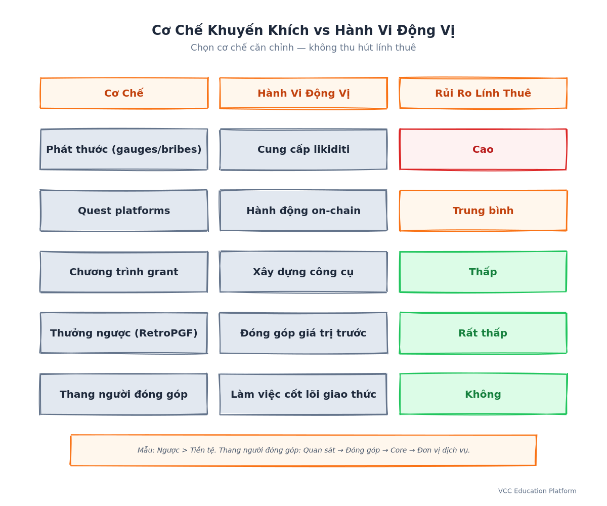 Comparison - Incentive mechanism vs behavior driven