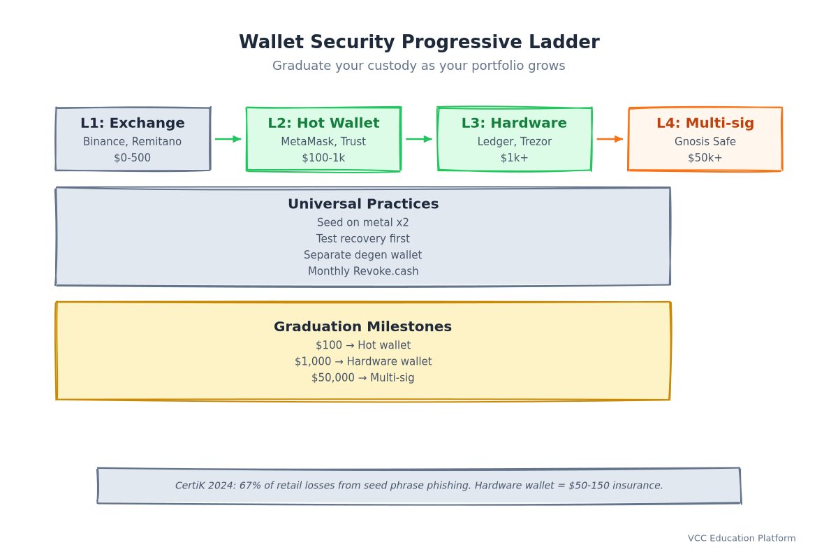 Diagram - Wallet Security Progressive Ladder