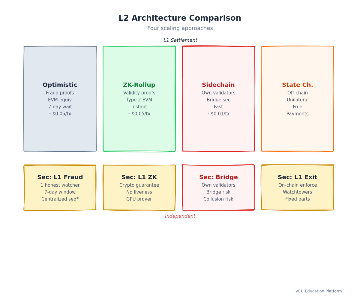 Diagram - L2 architecture comparison