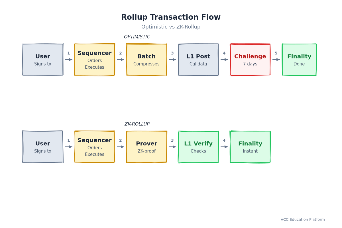 Flowchart - Rollup transaction flow