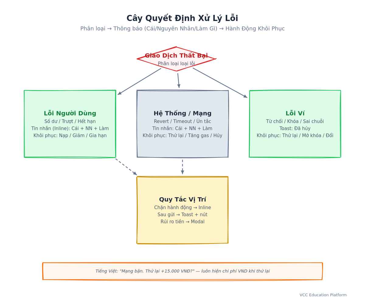 Flowchart - Error handling decision tree