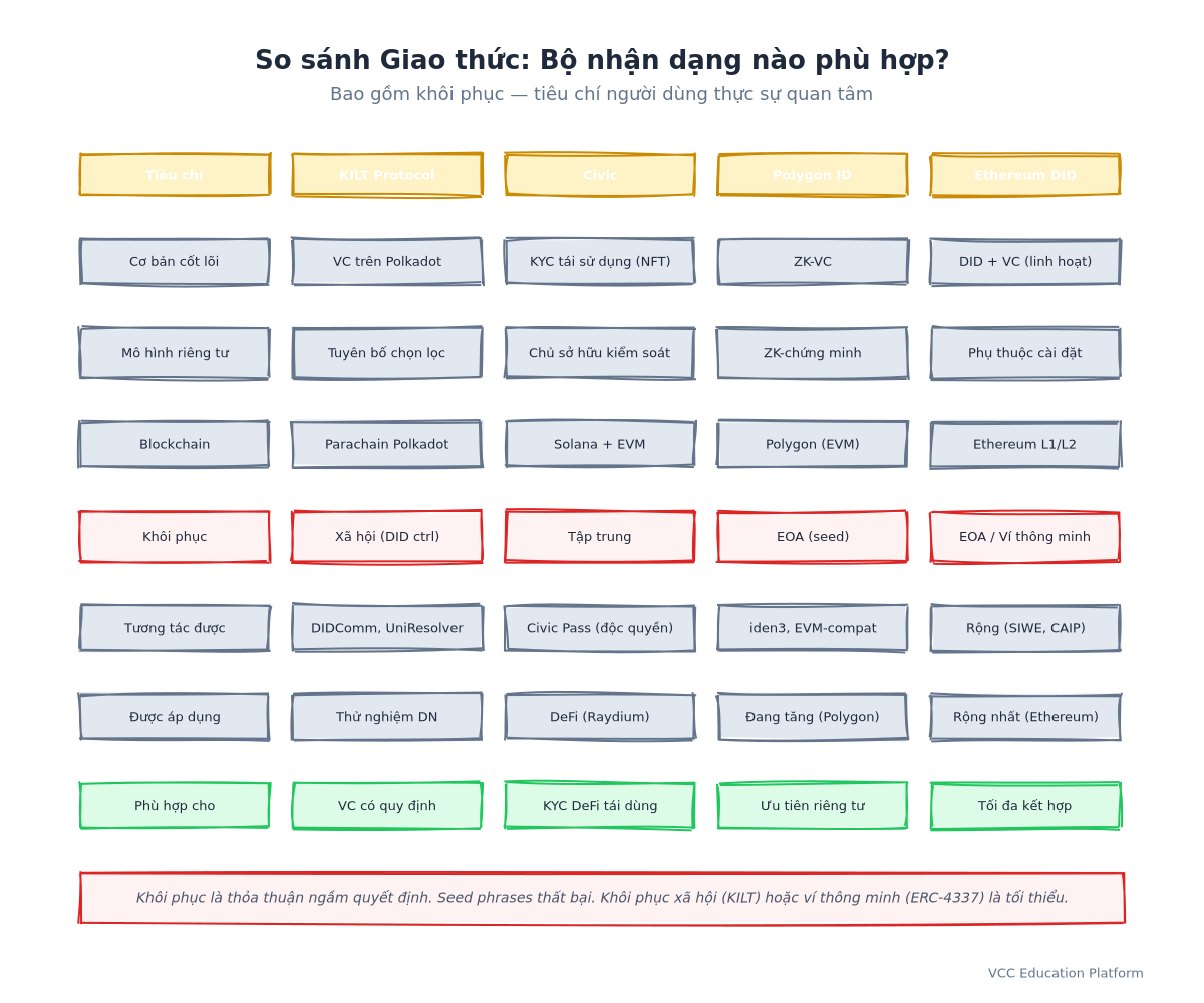 Comparison - Protocol Comparison Matrix