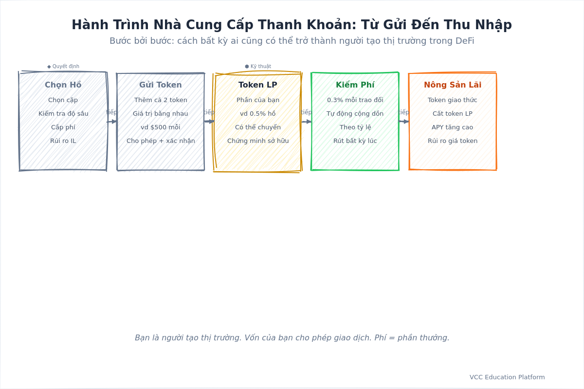 Flowchart - How users become Liquidity Providers