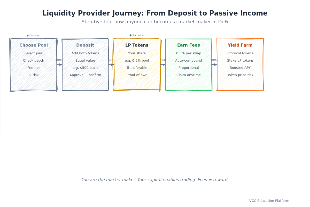 Flowchart - How users become Liquidity Providers