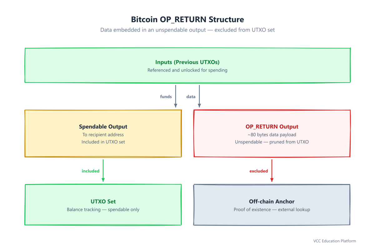 Bitcoin OP_RETURN structure