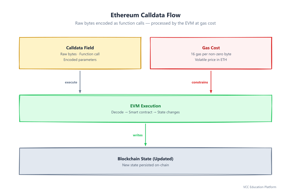 Ethereum calldata flow