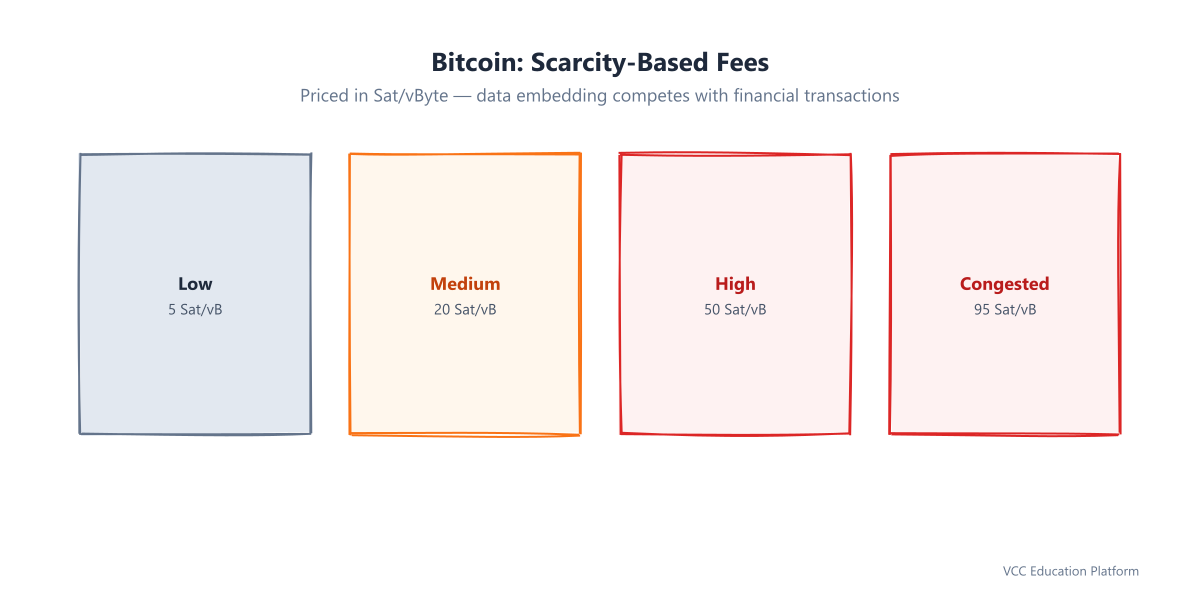 Bitcoin scarcity-based fee market