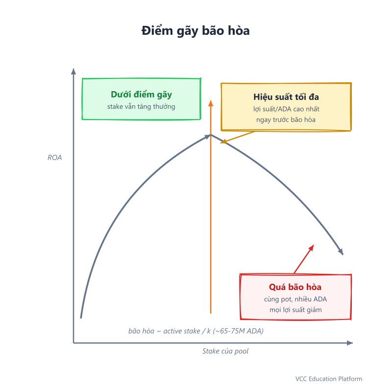 Flowchart - The Cardano reward cycle: delegate once, earn every epoch, rewards compound in place