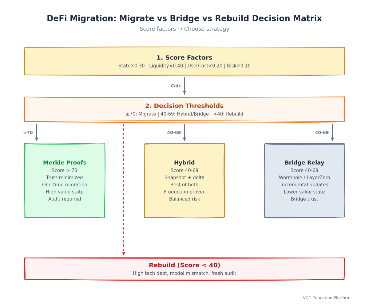 Flowchart - Migration vs Bridge vs Rebuild Decision Matrix