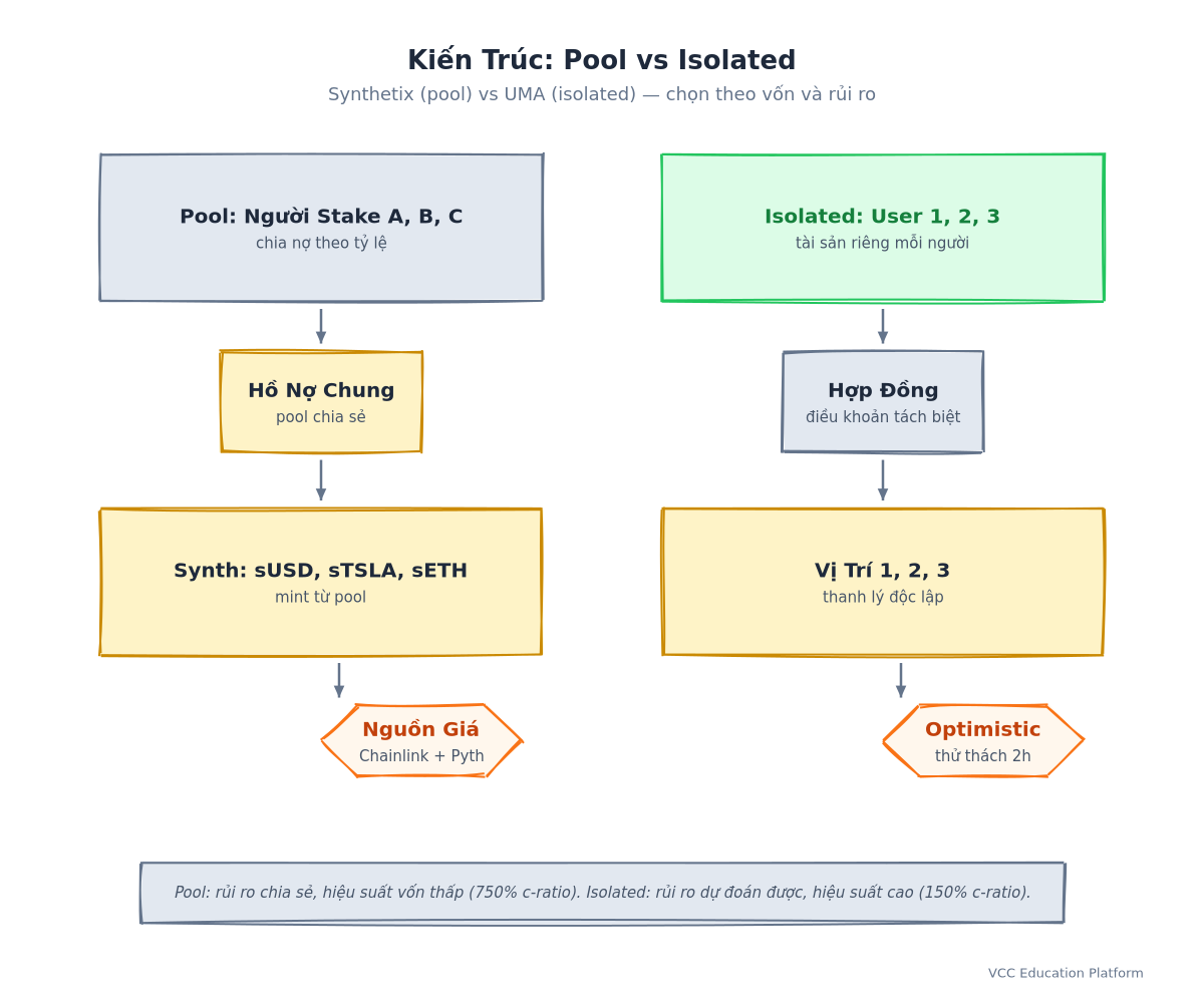 Architecture Diagram - Pooled vs Isolated Collateral Models