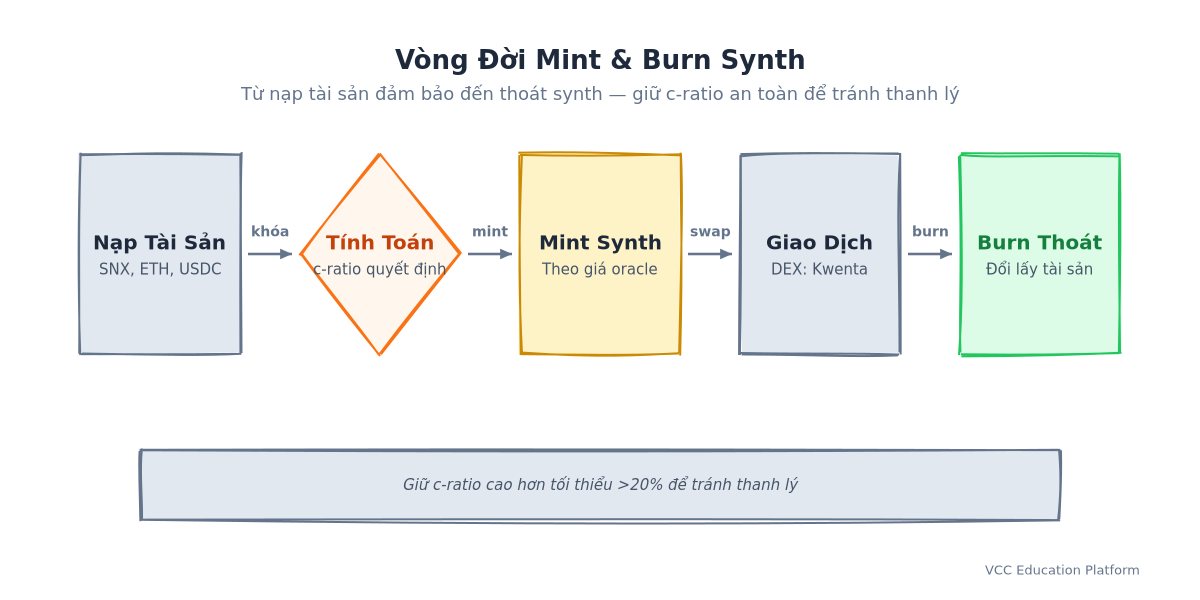 Flowchart - Synthetic Asset Minting & Redemption Lifecycle