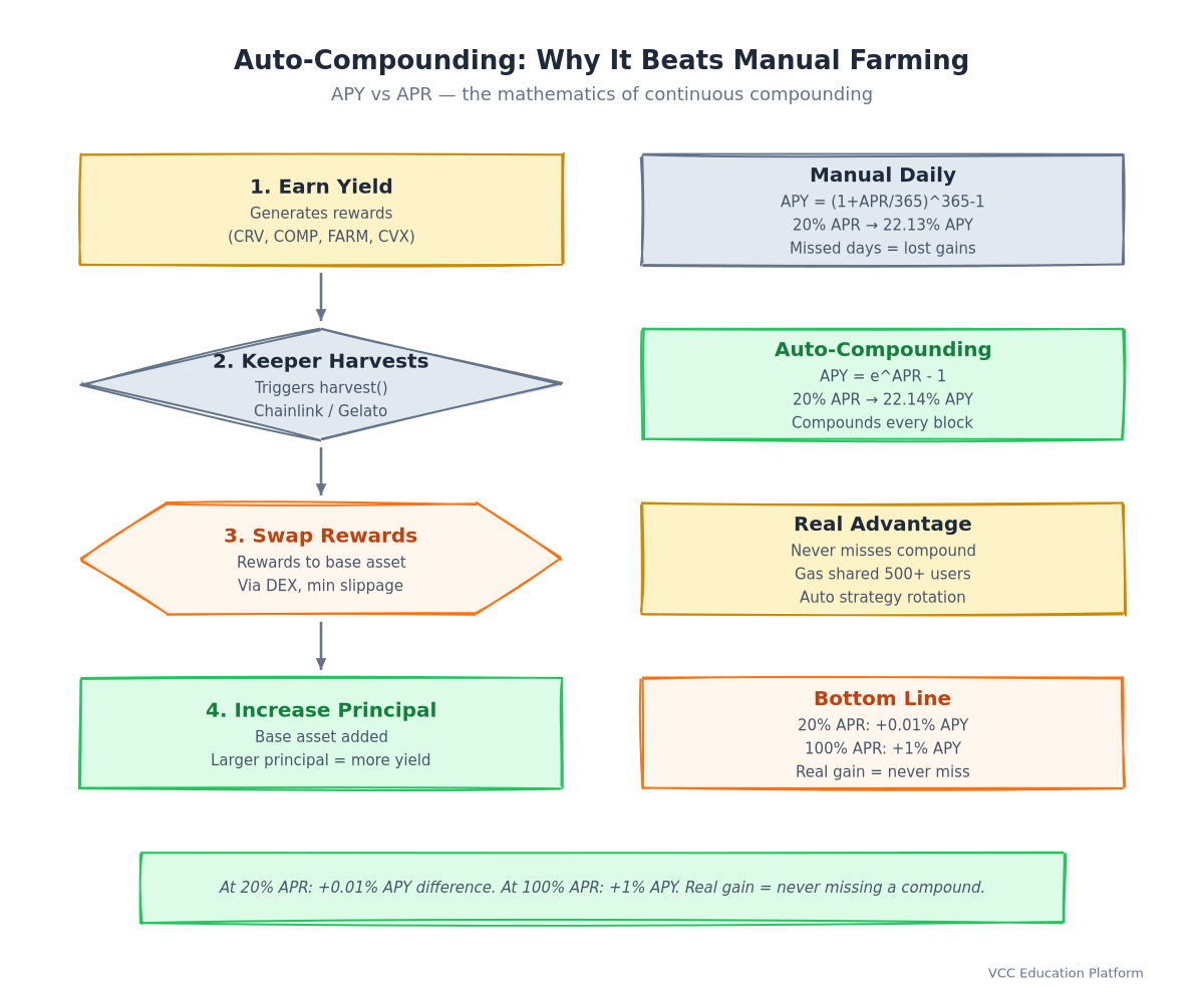 Diagram - Auto-compounding mechanism visualization