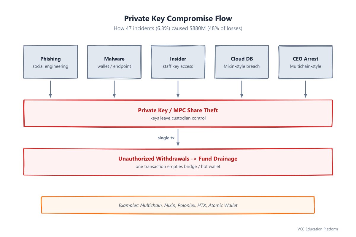 Private key compromise flow