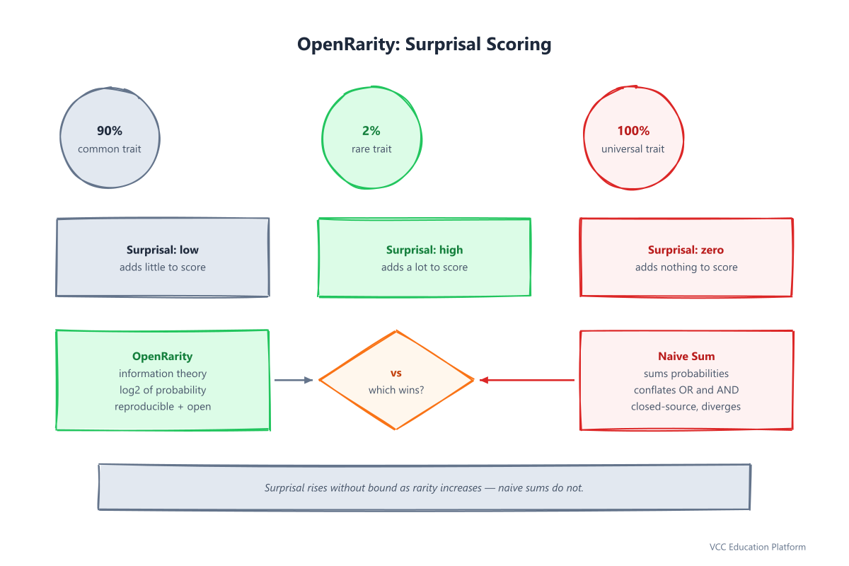 OpenRarity surprisal scoring